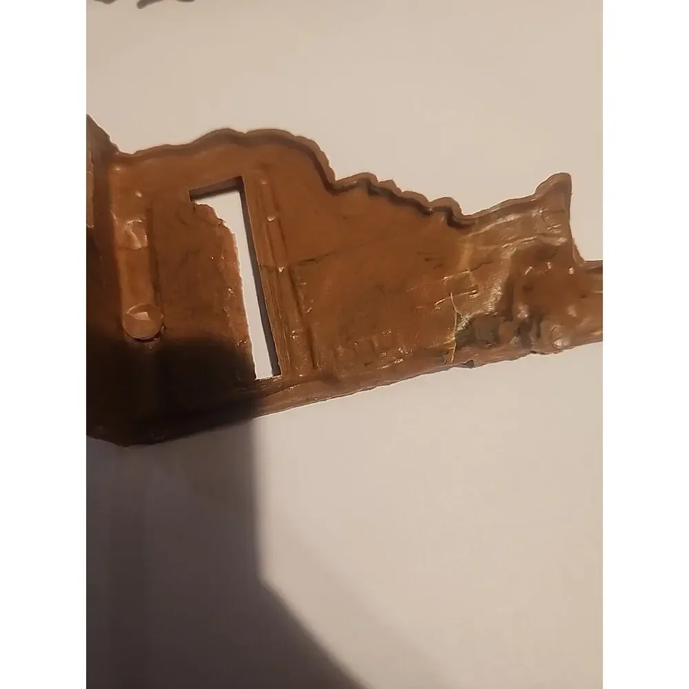 Marx Destroyed House Building - Brown Green Swirl Battleground Iwo Jima